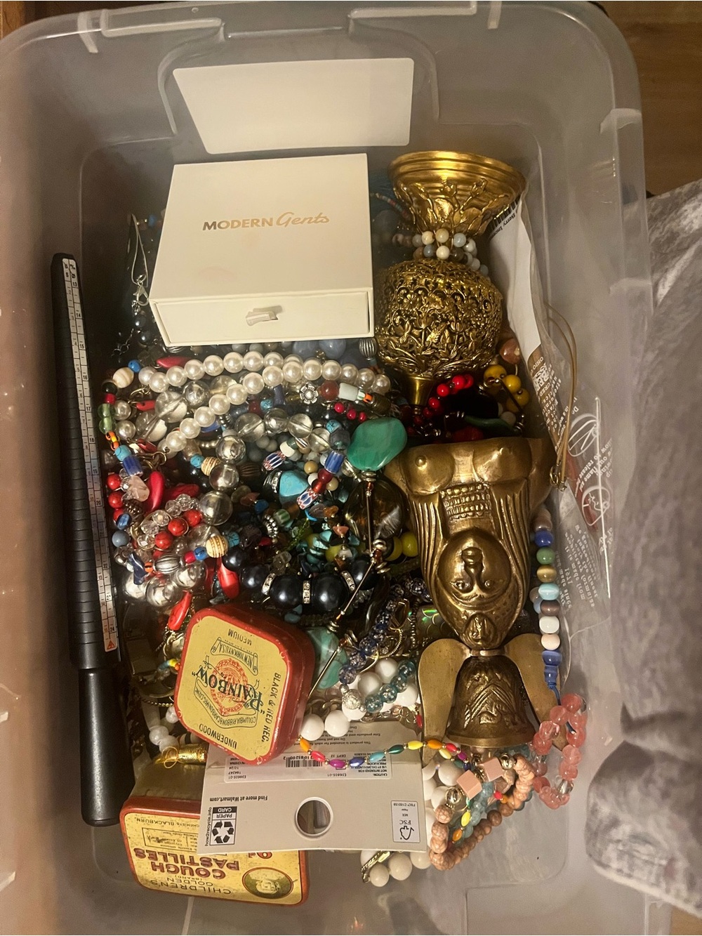 Jewelry Display Lot w/ Bust Ring Sizer, Jewelry/Loupe(Magnifying lens) & more